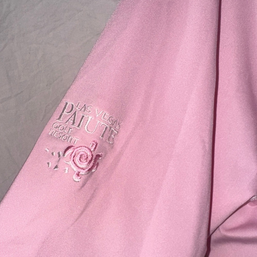RLX Ralph Lauren Light Pink Long Sleeve Top - Picture 3 of 3